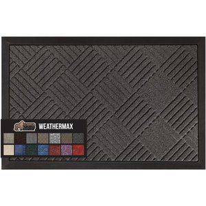 100% Waterproof All-Season WeatherMax Doormat, Durable Natural Rubber
